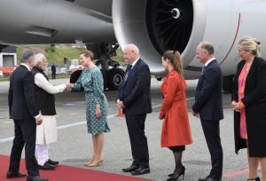 PM Modi Arrives In Copenhagen 