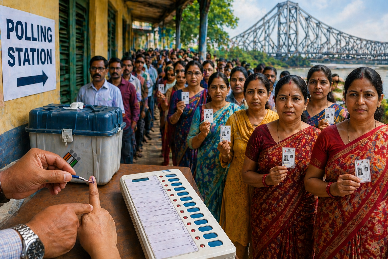 West Bengal Polls Phase 2: 61% Voter Turnout by 1 PM