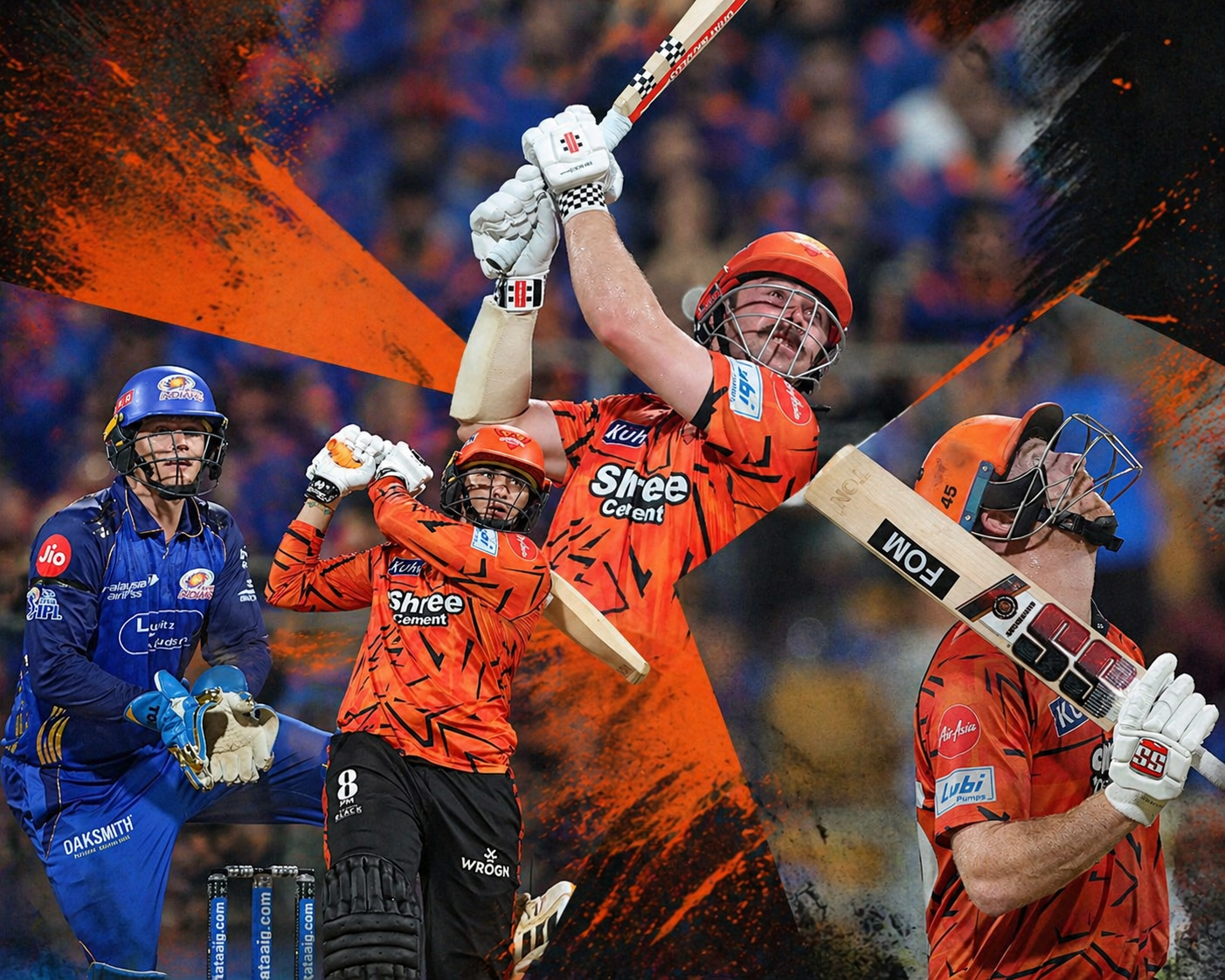 SRH Edge Out MI in Wankhede Thriller: Chasing Down 244 in Record-Breaking Fashion