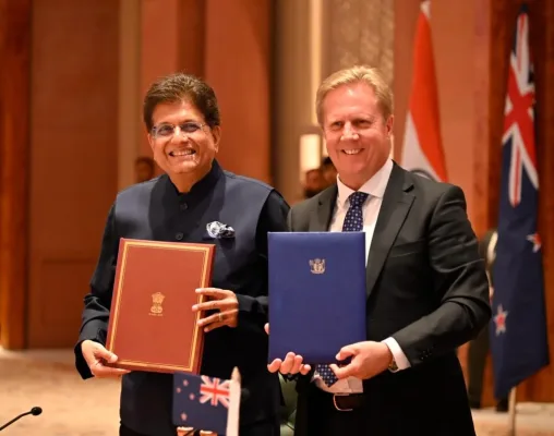 India–New Zealand Sign Landmark Women-Led FTA, Unlocking Duty-Free Trade and $20 Billion Investment Boost