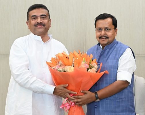 West Bengal CM Suvendu Adhikari Meets BJP President Nitin Nabin in Delhi After Historic Bengal Mandate