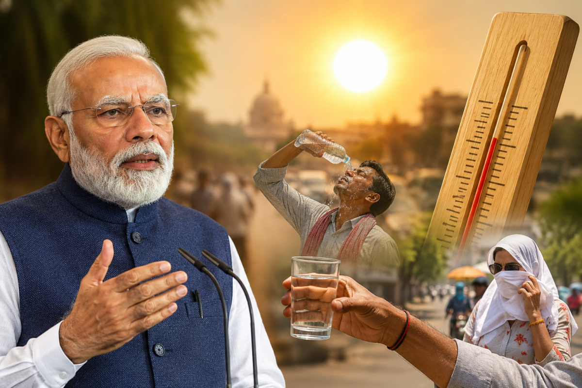 PM Narendra Modi Urges Citizens to Stay Hydrated as India Faces Rising Temperatures