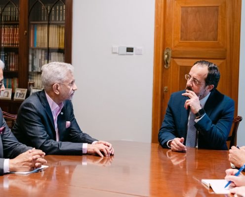 EAM Jaishankar Meets Cyprus President Nikos Christodulides, Discusses West Asia Situation
