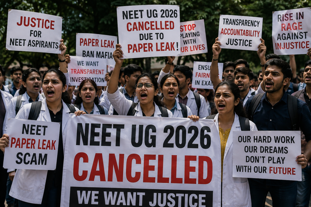 NEET UG 2026 Cancelled After Paper Leak Controversy Sparks Nationwide Outrage