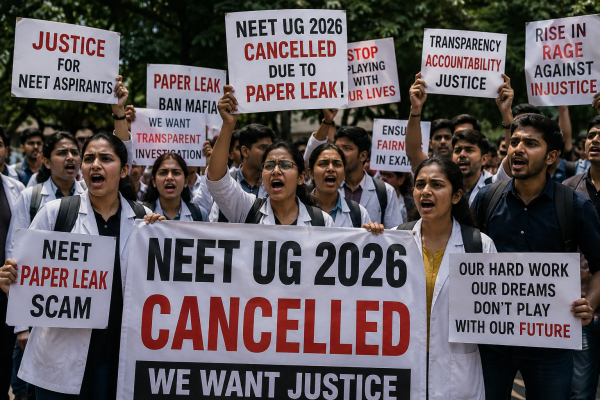 NEET UG 2026 Cancelled After Paper Leak Controversy Sparks Nationwide Outrage