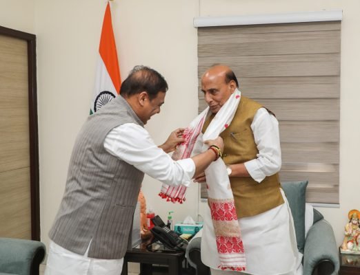 Assam CM Seeks Rajnath Singh's Guidance to Strengthen State's Strategic Importance