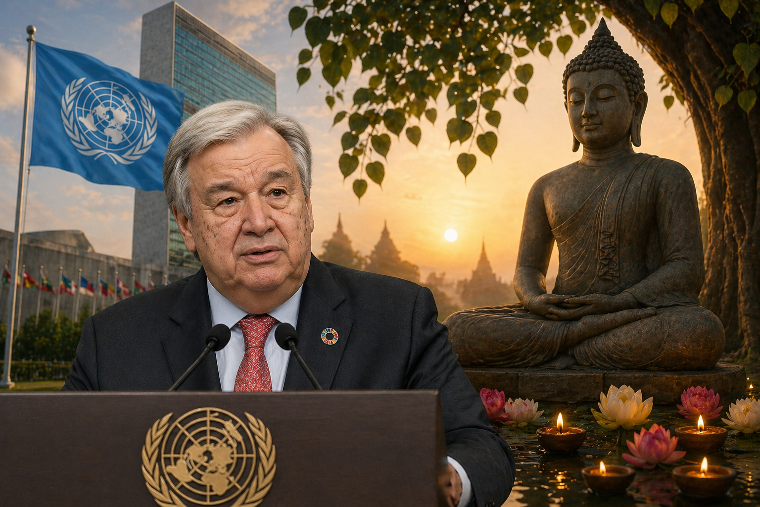 António Guterres Calls for Peace and Unity on Vesak Amid Global Tensions