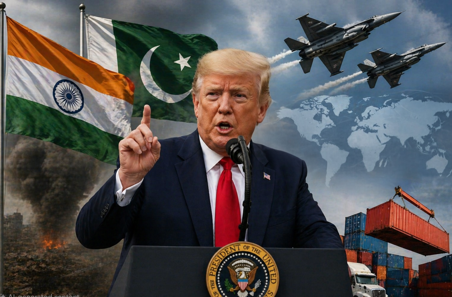 Trump Claims He “Settled Eight Wars,” Says Tariffs Helped Prevent India-Pakistan Conflict Escalation