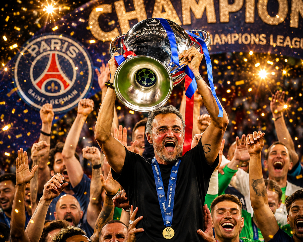 Luis Enrique Hails PSG’s Historic Back-to-Back Champions League Triumph After Arsenal Thriller