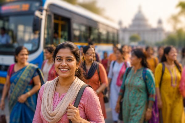 West Bengal Announces Free Bus Travel for Women from June 1, 2026; Smart Card System to Be Introduced