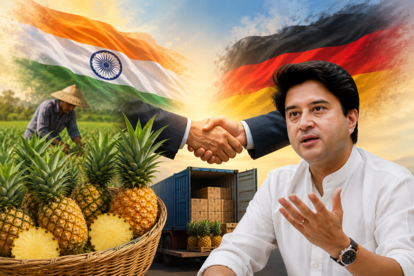 Scindia Highlights Global Demand for Tripura Pineapples, Shares Germany Anecdote on Northeast Exports