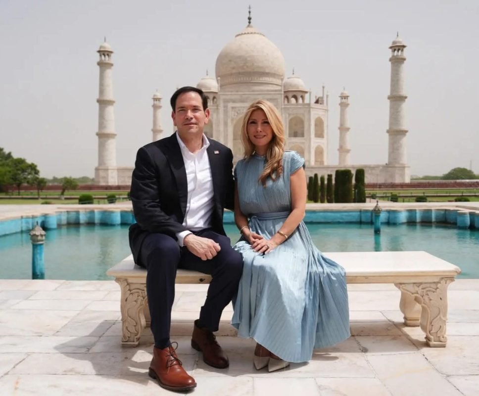 Marco Rubio Visits Taj Mahal, Calls It “One of the Love Treasures of the World”