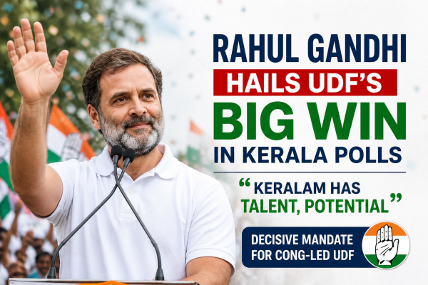 Rahul Gandhi Hails ‘Decisive Mandate’ for Cong-Led UDF, Praises Kerala’s Talent and Potential