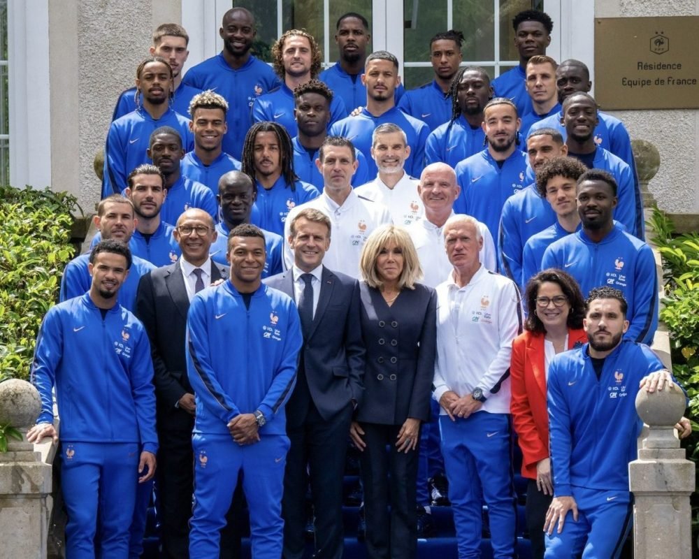 Les Bleus Meet President Emmanuel Macron Ahead of World Cup Mission