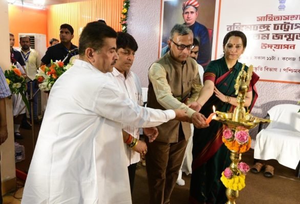 CM Suvendu Adhikari Pays Tribute to Bankim Chandra Chattopadhyay on 189th Birth Anniversary