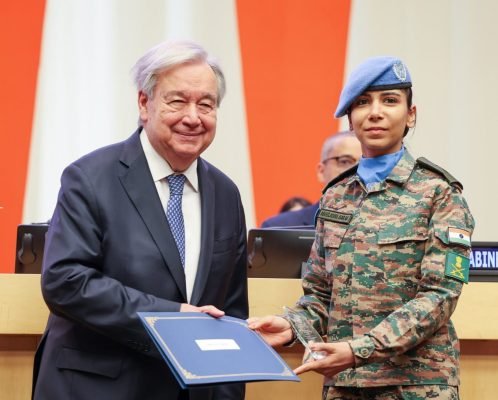António Guterres Applauds Indian Peacekeeper Major Abhilasha Barak for Service in Lebanon
