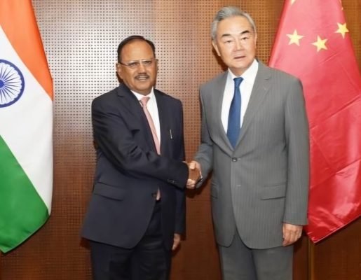Ajit Doval, Wang Yi Review Progress in India-China Ties at BRICS Meeting