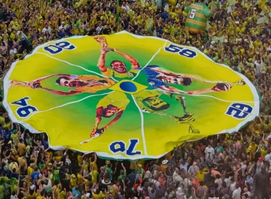 Yellow Wave Takes Over Times Square Ahead of Brazil’s Clash with Morocco
