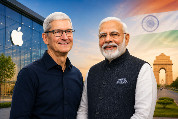 Apple CEO Tim Cook Hails PM Modi as India’s Longest-Serving Elected Prime Minister