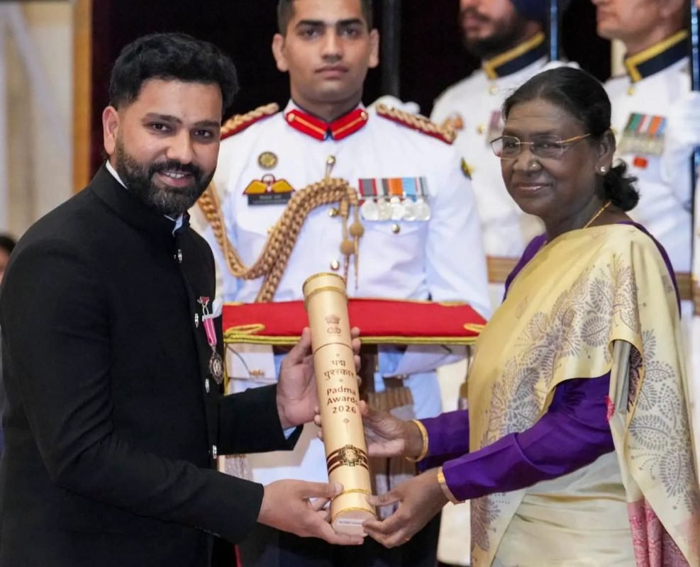 Rohit Sharma Honoured with Padma Shri Award