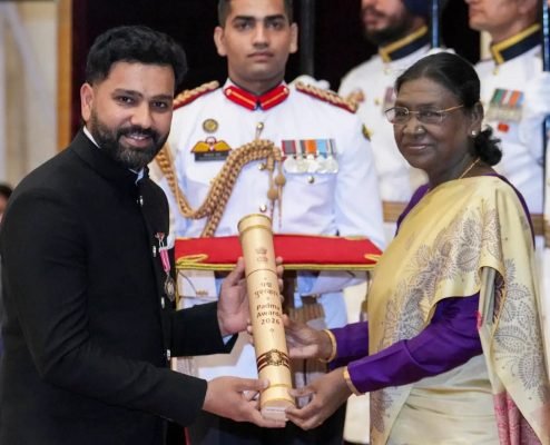 Rohit Sharma Honoured with Padma Shri Award