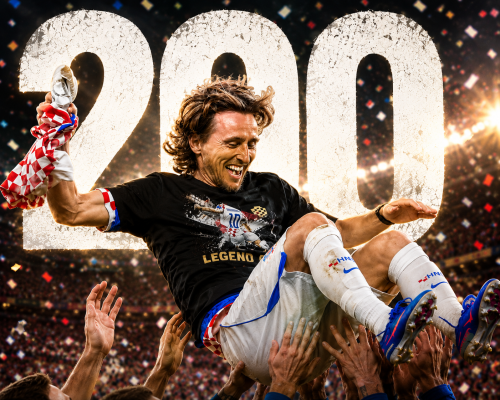 Modrić Makes History With 200th Croatia Appearance