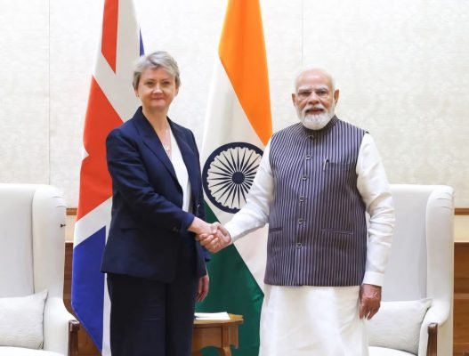 PM Modi Meets UK Foreign Secretary Yvette Cooper, Reaffirms Commitment to India-UK Vision 2035