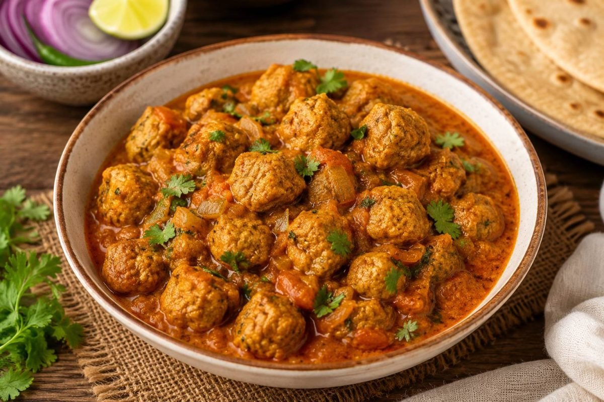 Soya Chunks Curry for Weight Loss