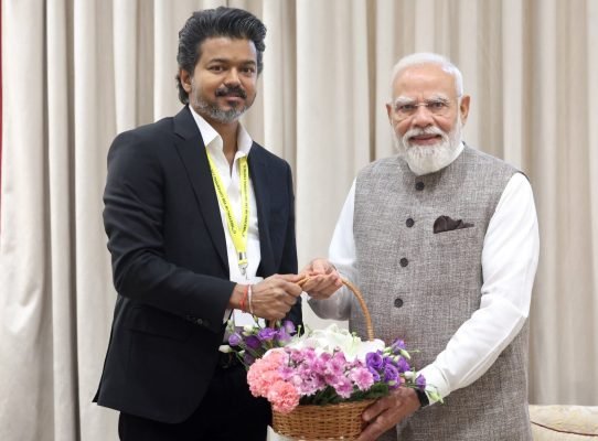 Tamil Nadu Chief Minister C Joseph Vijay Meets Prime Minister Narendra Modi