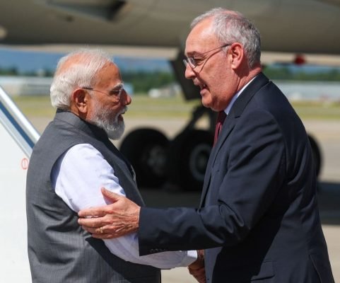 PM Modi Arrives in Geneva Ahead of G7 Summit in France