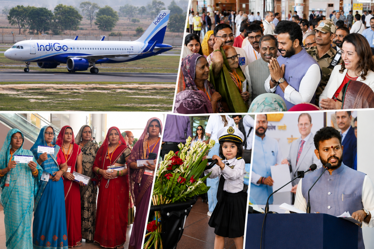 Historic First Flight from Noida International Airport Carries Villagers Who Contributed Land for the Mega Project