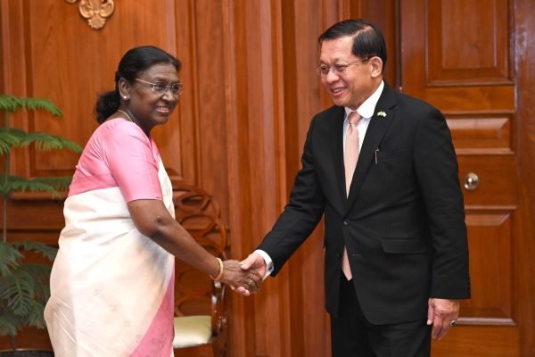 President Murmu Welcomes Myanmar President U Min Aung Hlaing, Reaffirms Strong Bilateral Ties
