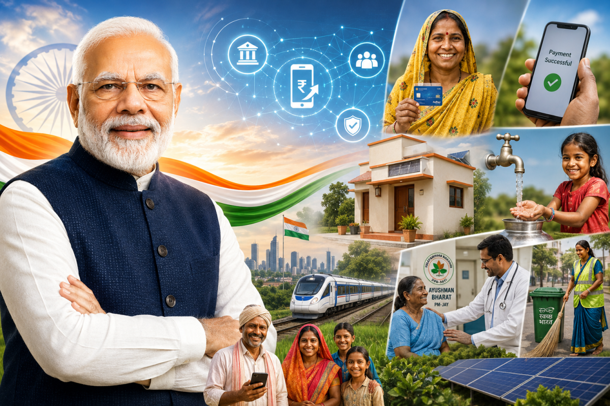 PM Modi Highlights Technology-Driven Welfare Revolution in India's Growth Story