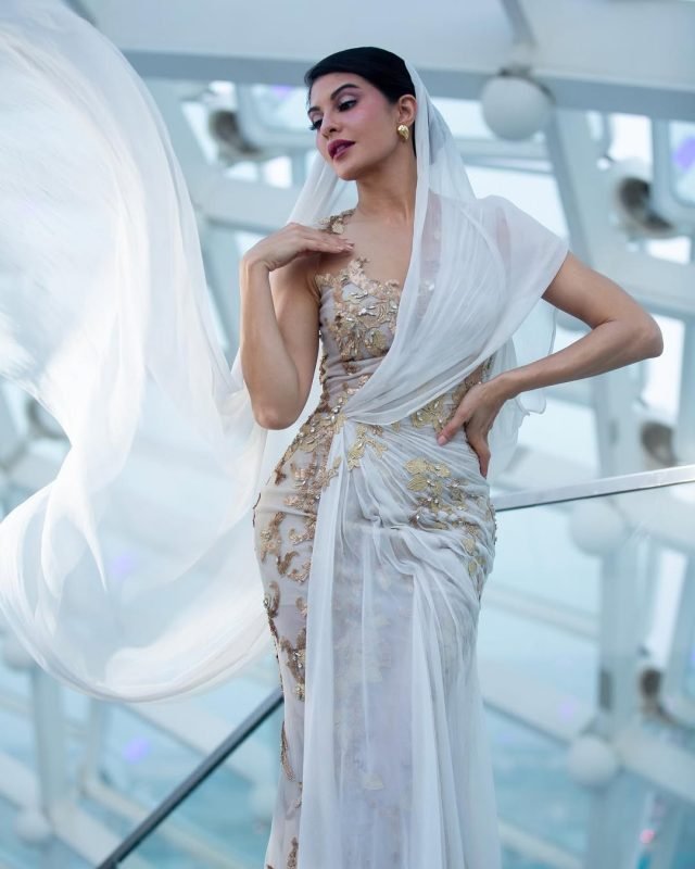Serving ethereal glamour and poise. 🤍
