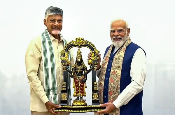 Andhra Pradesh CM Chandrababu Naidu Congratulates PM Modi on Completing 12 Years in Office