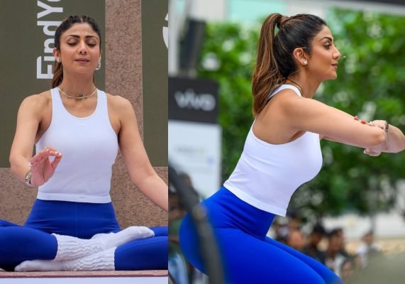 Shilpa Shetty Yoga Day 2026: Fitness Icon Inspires Thousands at DLF Cyber Hub