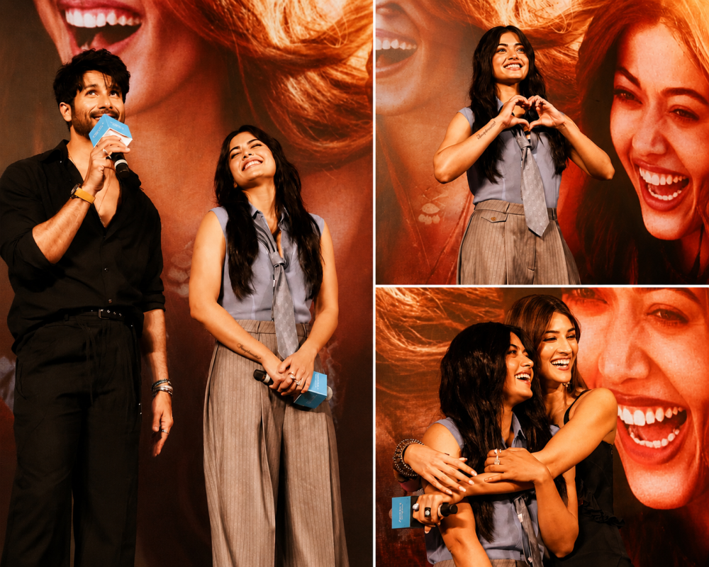 Rashmika, Shahid Kapoor and Kriti Sanon Turn Heads at Cocktail 2 Trailer Event