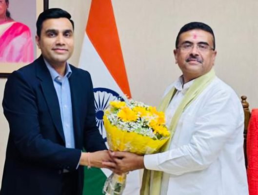 Karan Adani Meets West Bengal Chief Minister Suvendu Adhikari at Nabanna