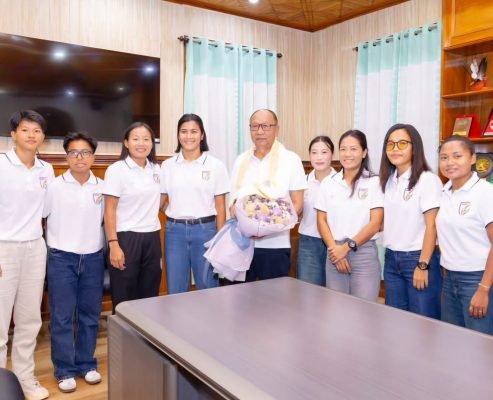 Manipur Women Football Stars Meet CM Khemchand Singh