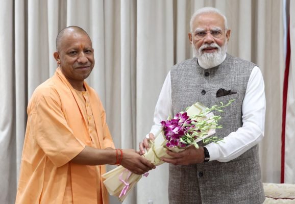 Uttar Pradesh Chief Minister Yogi Adityanath Meets Prime Minister Narendra Modi