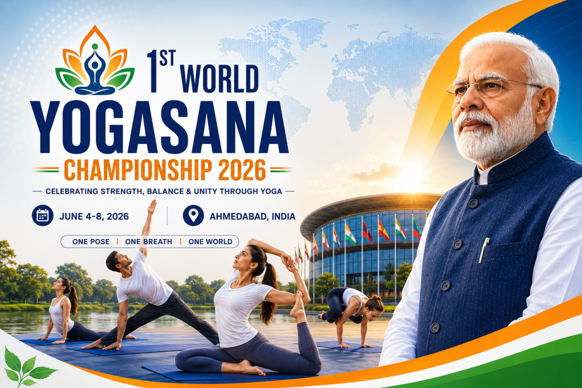 PM Modi Hails 1st World Yogasana Sports Championship 2026 as Global Yoga Movement Reaches New Heights