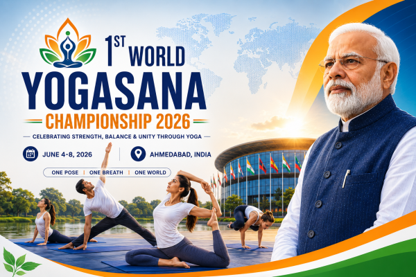 PM Modi Hails 1st World Yogasana Sports Championship 2026 as Global Yoga Movement Reaches New Heights