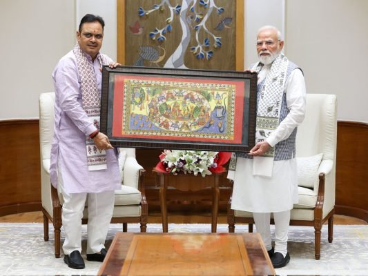 Rajasthan CM Bhajanlal Sharma Meets PM Narendra Modi in New Delhi