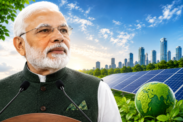 PM Modi Highlights India’s Green Growth Vision, Praises Gujarat’s Early Leadership in Sustainable Development