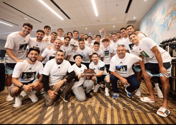 Argentina Team Extends Birthday Wishes to Captain Lionel Messi and Support Staff