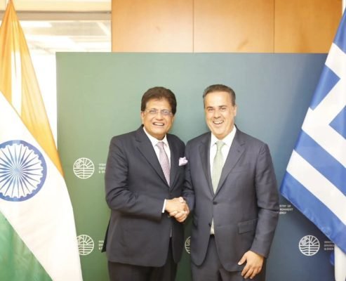 Piyush Goyal Meets Greek Energy Minister