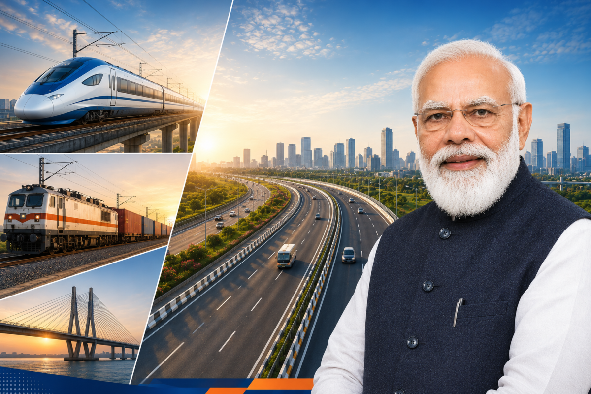 PM Modi Inaugurates Major Stretch of Vadodara-Mumbai Expressway, Highlights India’s Infrastructure Push