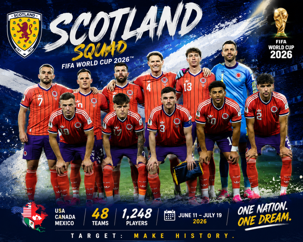 Andy Robertson, McTominay Lead Scotland's FIFA World Cup 2026 Squad
