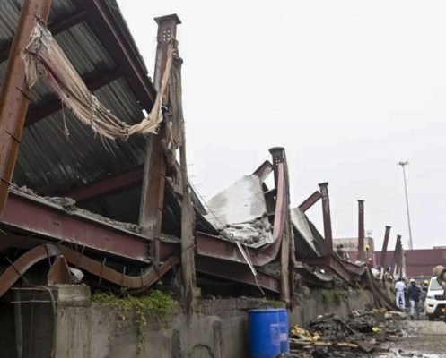 Under-Construction Warehouse Collapses in Taratala