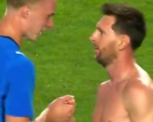Messi’s Priceless Reaction to Meeting the Son of Former Barcelona Teammate Eiður Guðjohnsen